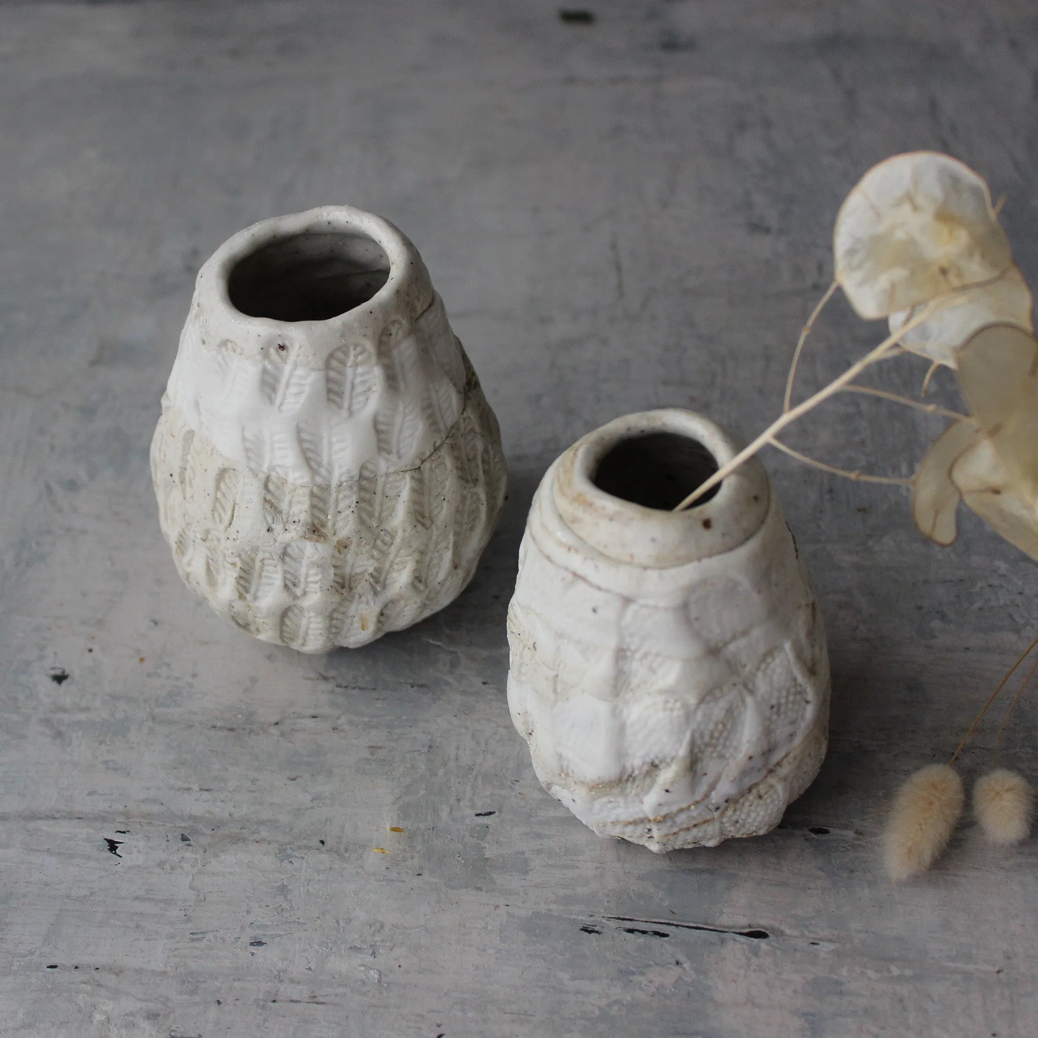 Little Marbled Ceramic Vases