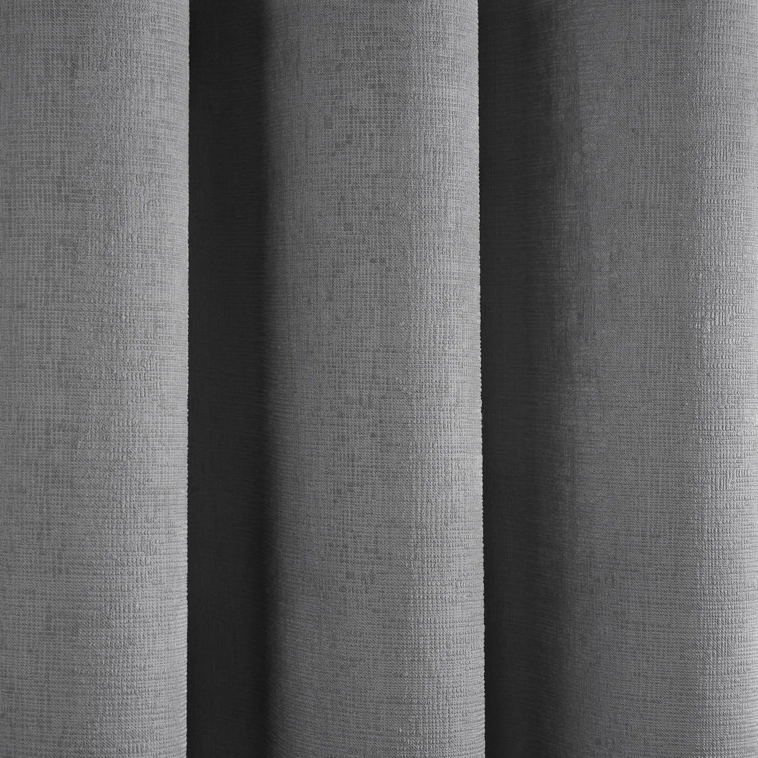 Luna Silver Dim Out Eyelet Curtains