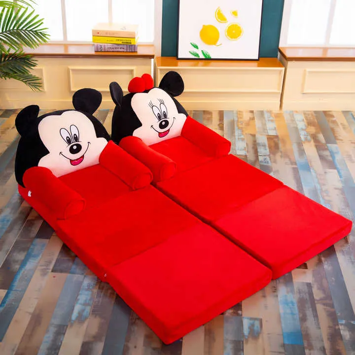 Mickey | Baby Sofa cum Bed | Red