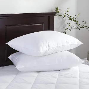 Microfiber Extra Soft White Pillows | Pillows for Sleeping White - Set of 2 (Size - 16x24 Inches Or 40x60 cm) Pack of 2 | White Microfiber A-02