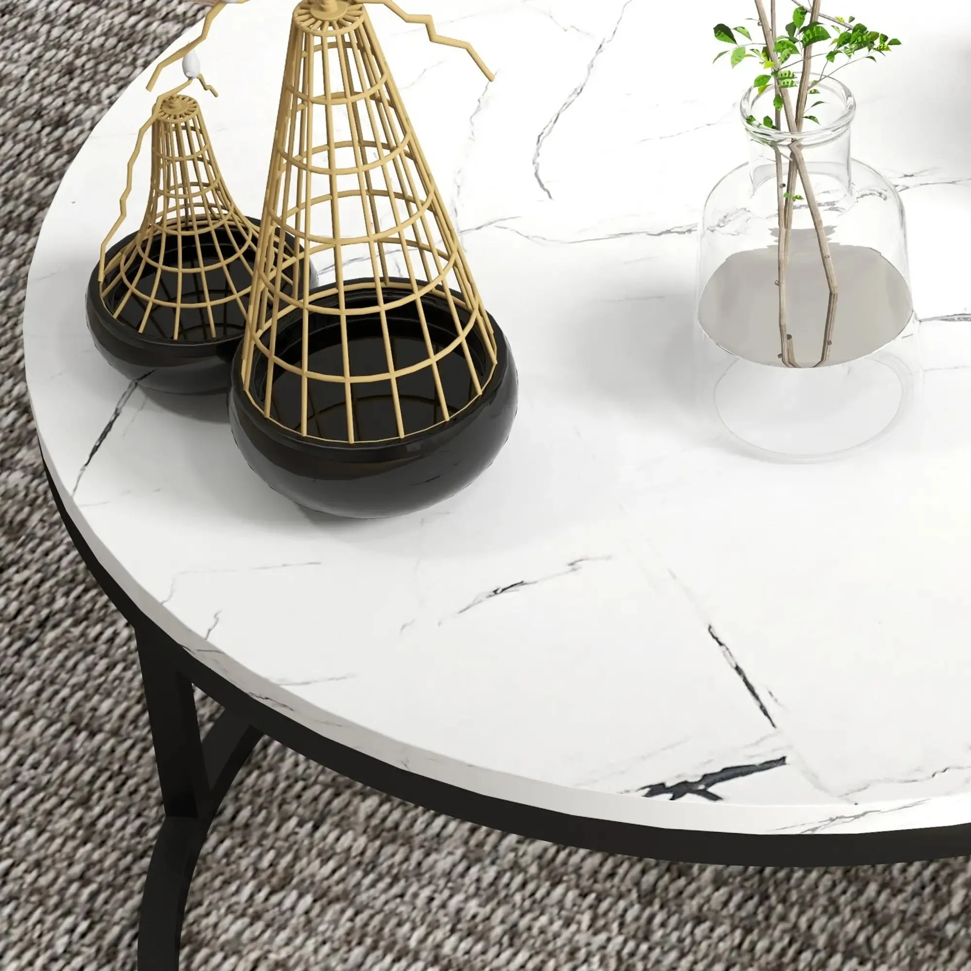 Modern Nesting Coffee Tables (Set of 2) - Available in 3 Colours