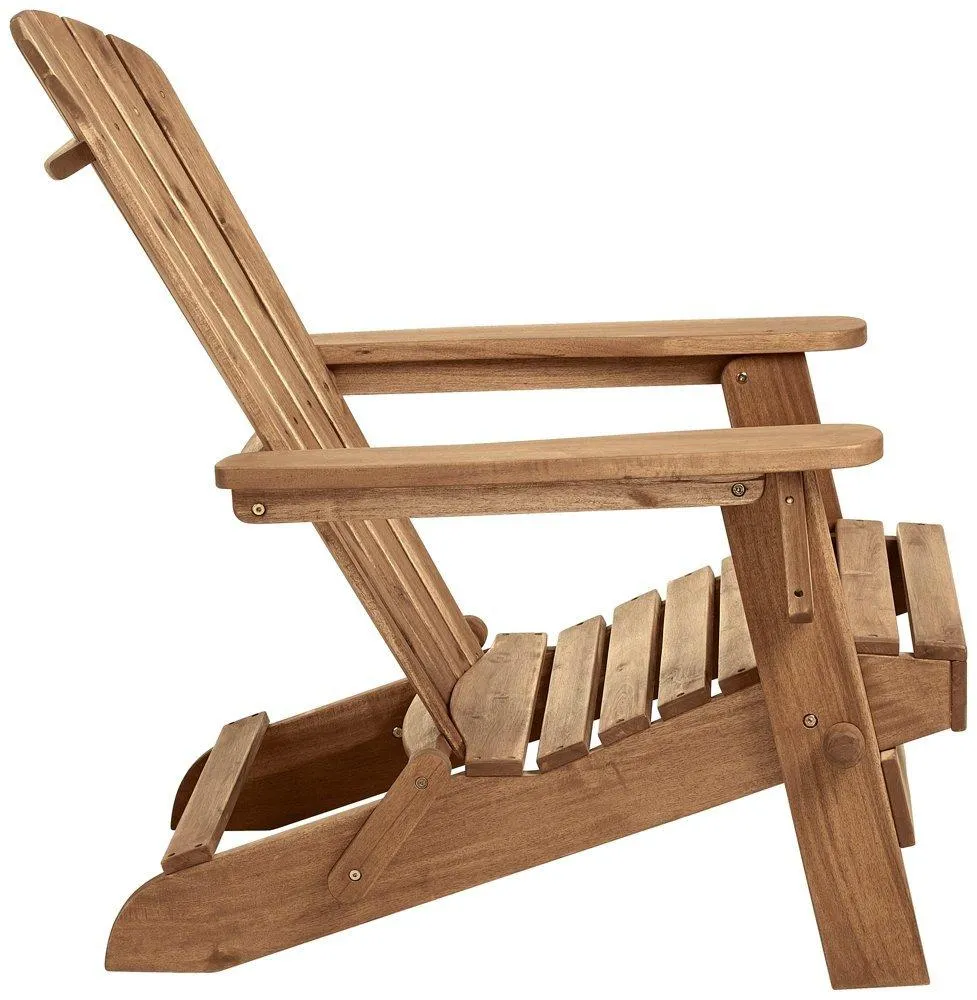 Monterey Natural Folding Adirondack Chair