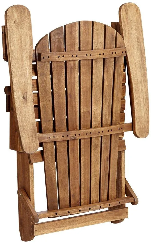 Monterey Natural Folding Adirondack Chair