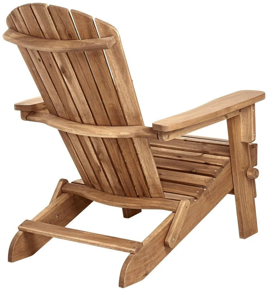 Monterey Natural Folding Adirondack Chair