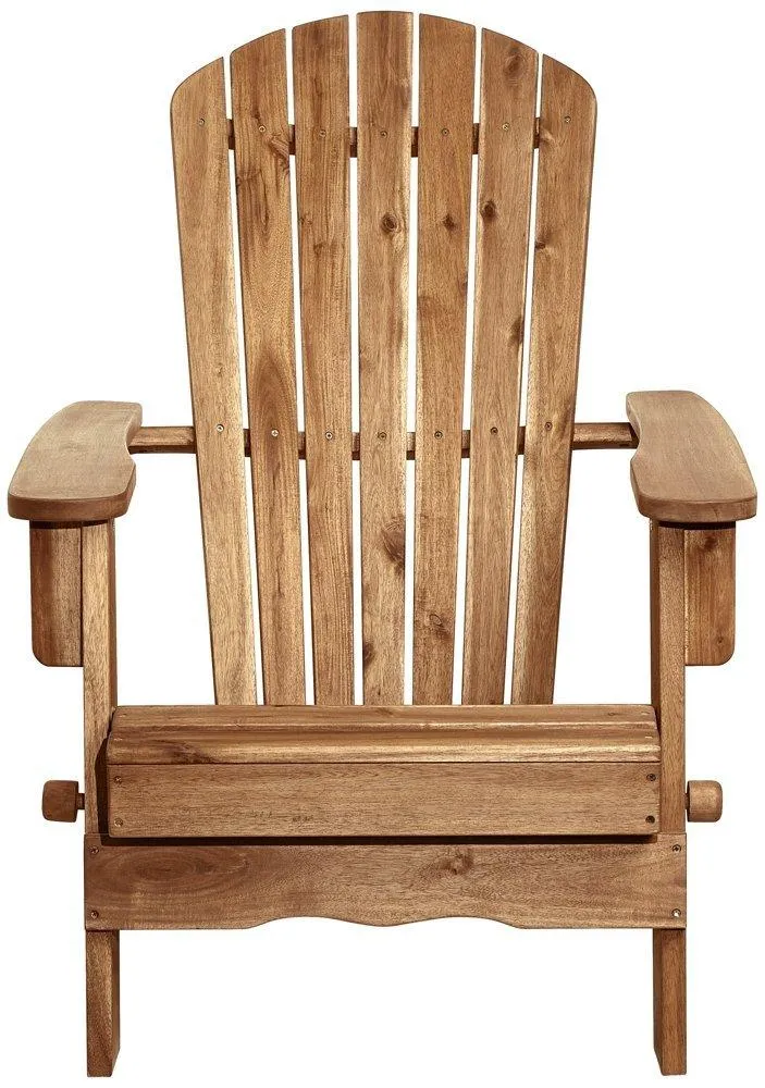 Monterey Natural Folding Adirondack Chair