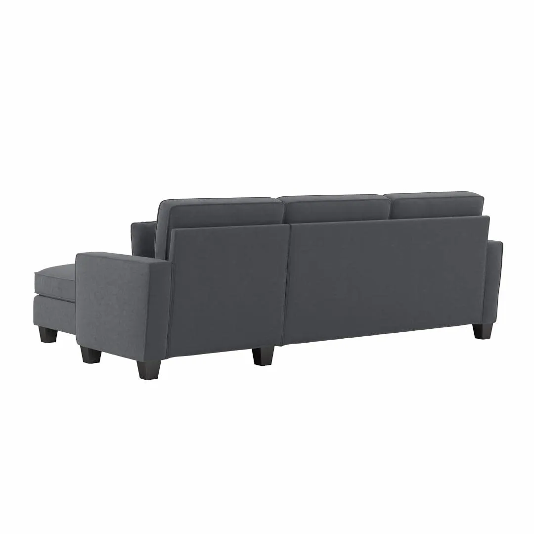 Moscow 4 Seater Mini L Shape Fabric Sofa For Living Room