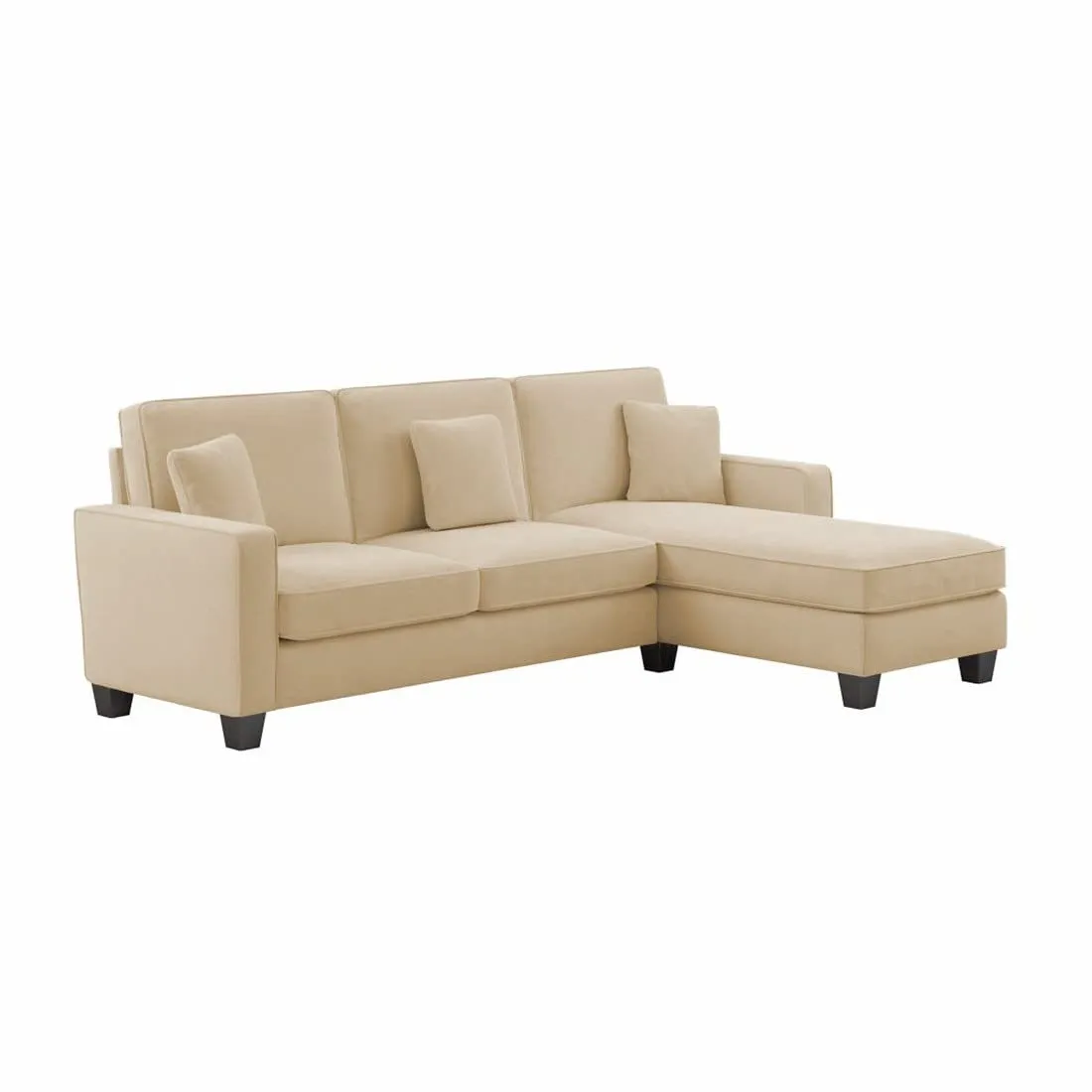 Moscow 4 Seater Mini L Shape Fabric Sofa For Living Room