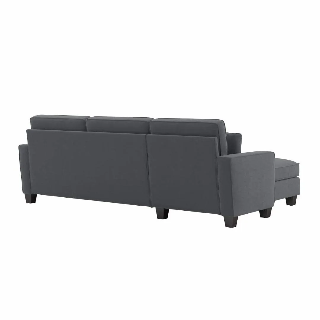 Moscow 4 Seater Mini L Shape Fabric Sofa For Living Room