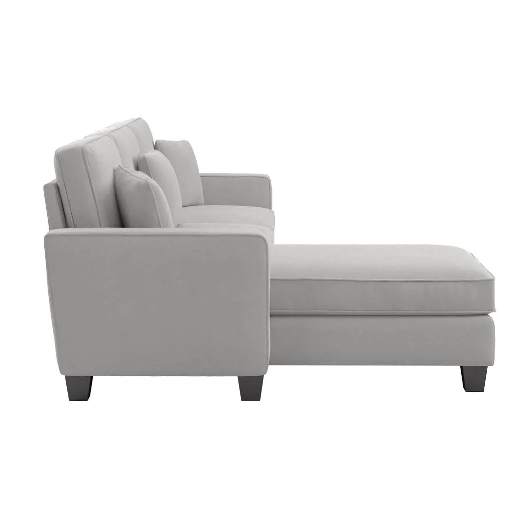 Moscow 4 Seater Mini L Shape Fabric Sofa For Living Room