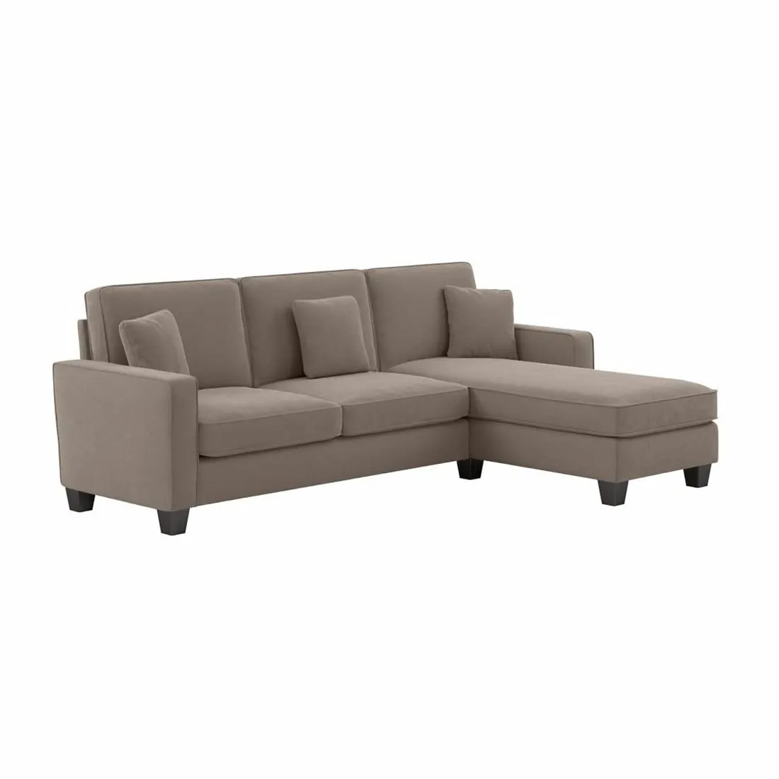 Moscow 4 Seater Mini L Shape Fabric Sofa For Living Room