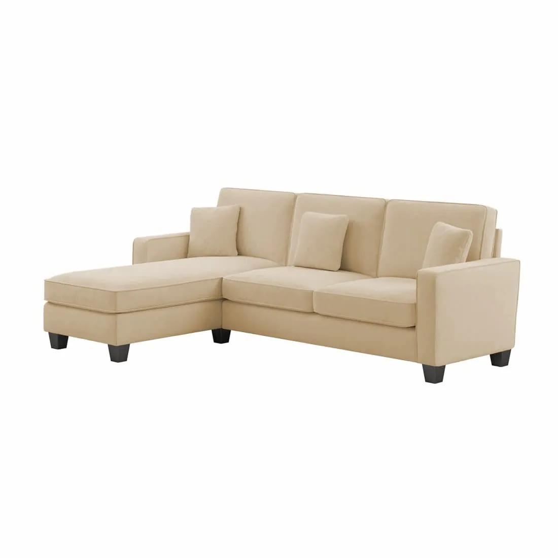 Moscow 4 Seater Mini L Shape Fabric Sofa For Living Room