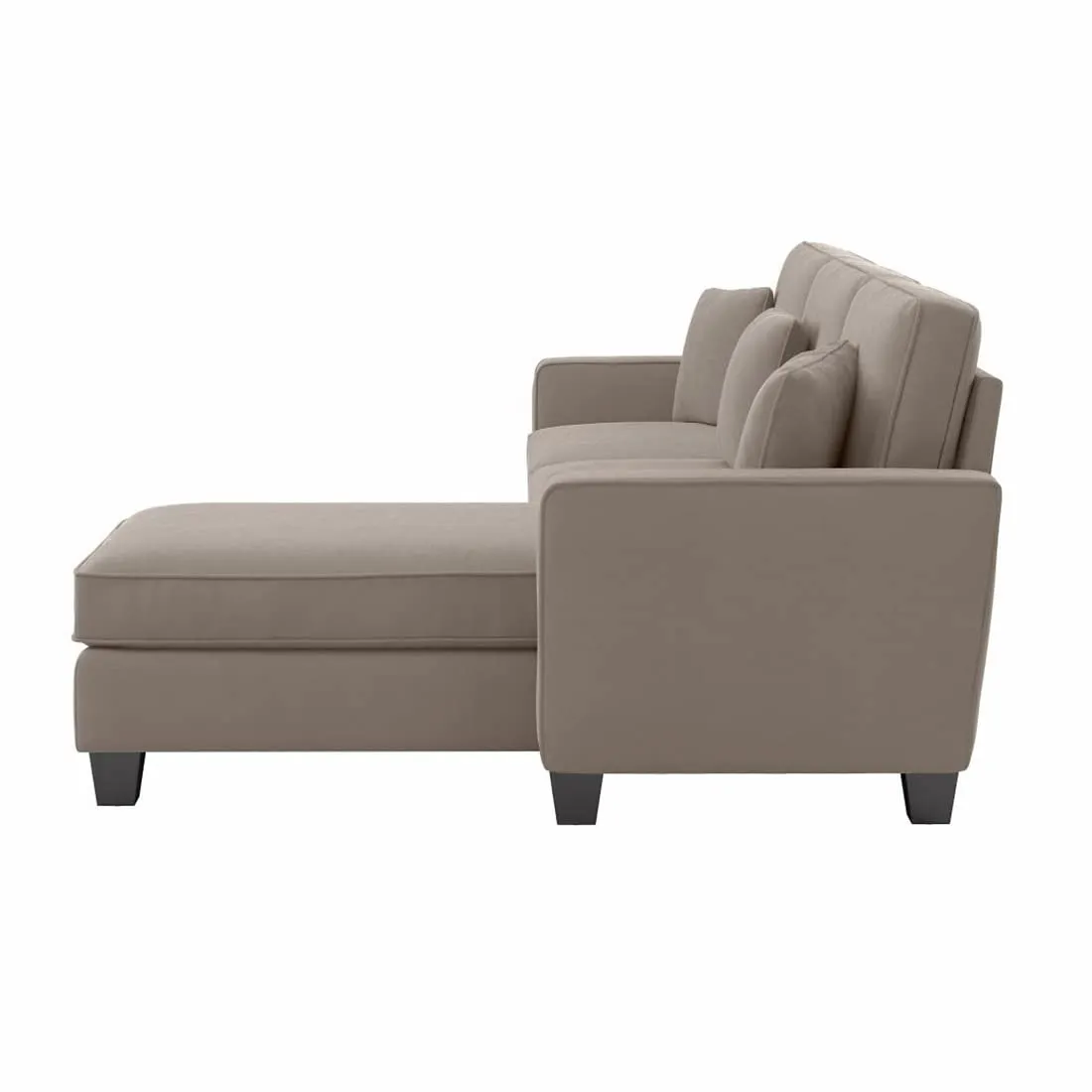 Moscow 4 Seater Mini L Shape Fabric Sofa For Living Room