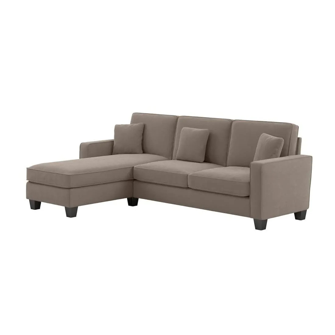 Moscow 4 Seater Mini L Shape Fabric Sofa For Living Room