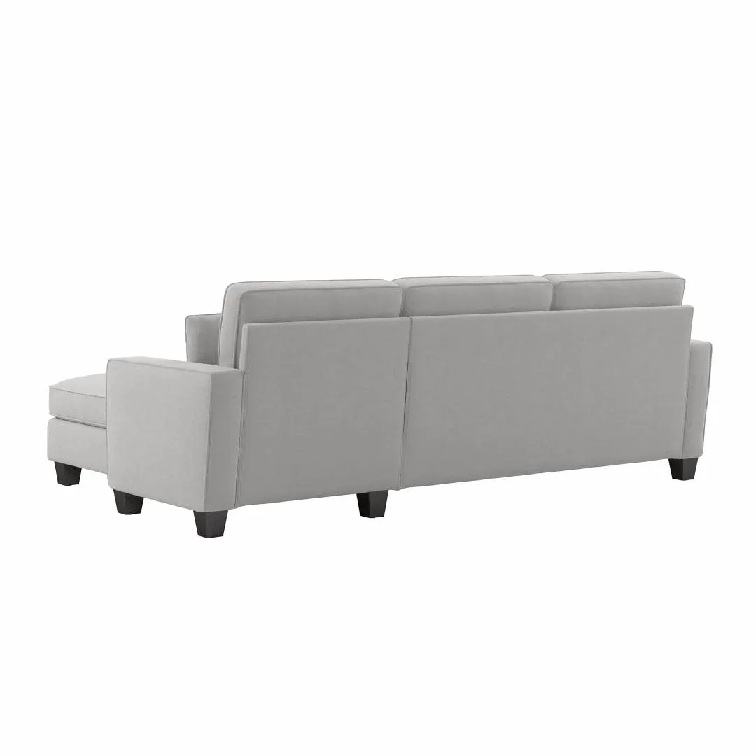 Moscow 4 Seater Mini L Shape Fabric Sofa For Living Room