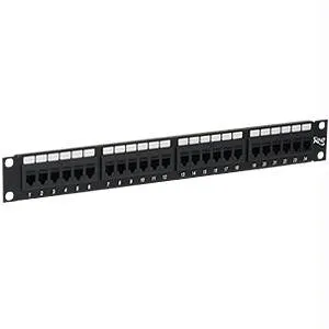 Patch Panel-cat 6- Feed-thru 24-p-1rms