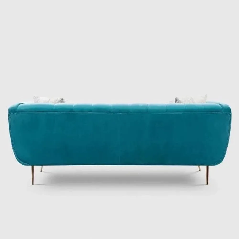 Peppermint Straight Line Sofa Set in Blue