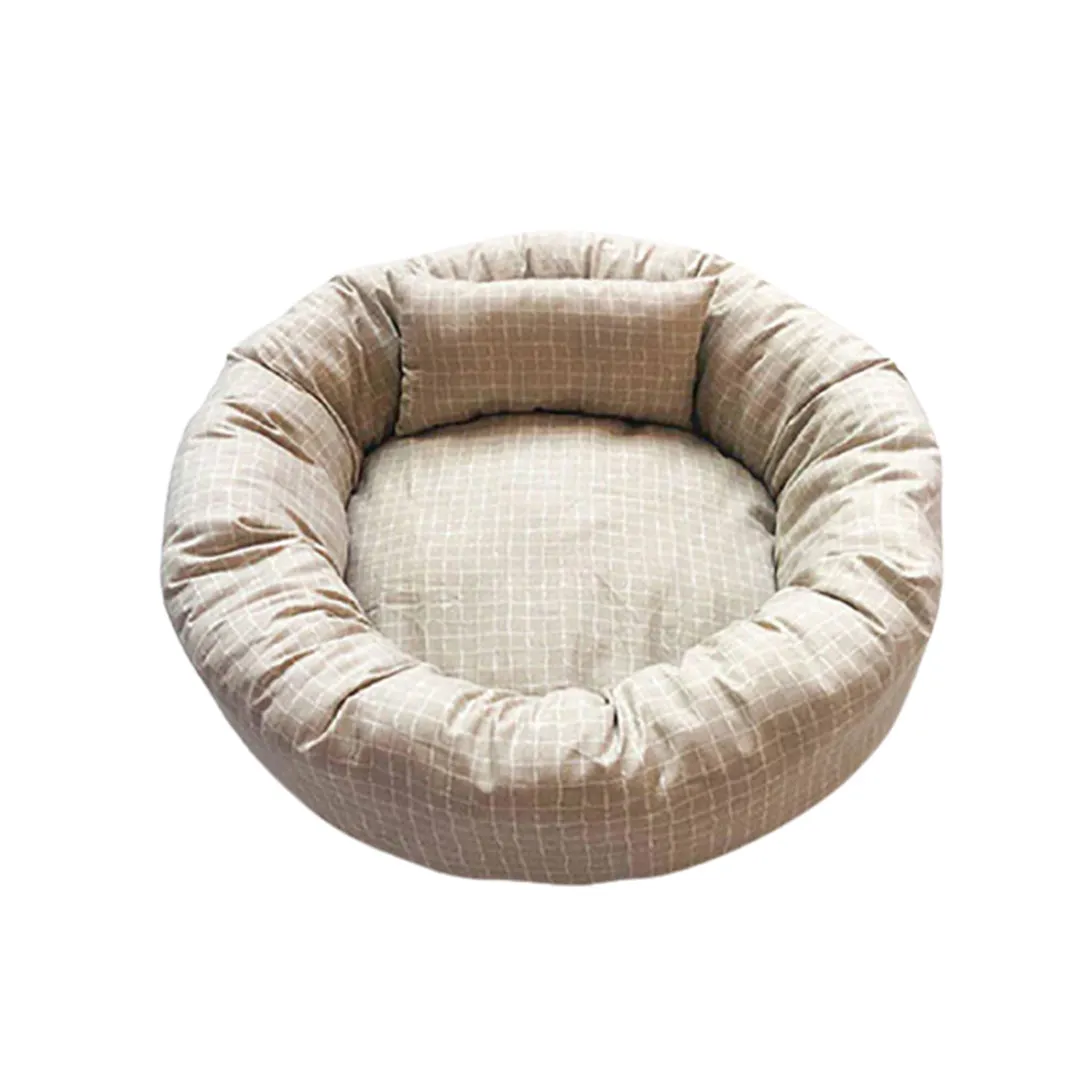 PetAffairs Pet Bed Plush Comfort with Waterproof Base