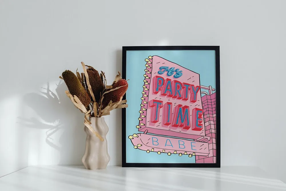 Pink Party PRINTABLE WALL ART, Bachelorette Party Decor, Preppy Decor, Trendy Digital Prints, Academia Aesthetic, Bachelorette Ideas, Preppy Room