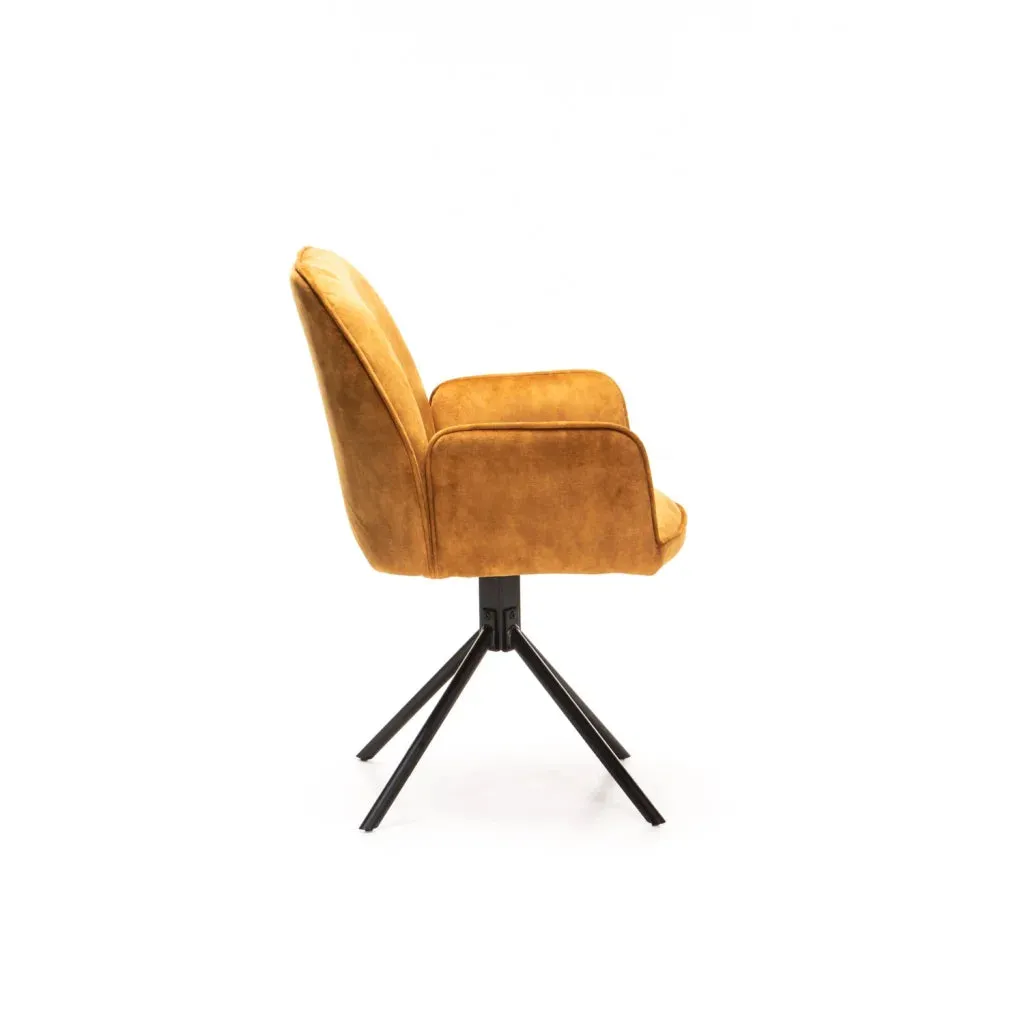 QUINN DELUXE VELVET DINING CHAIR