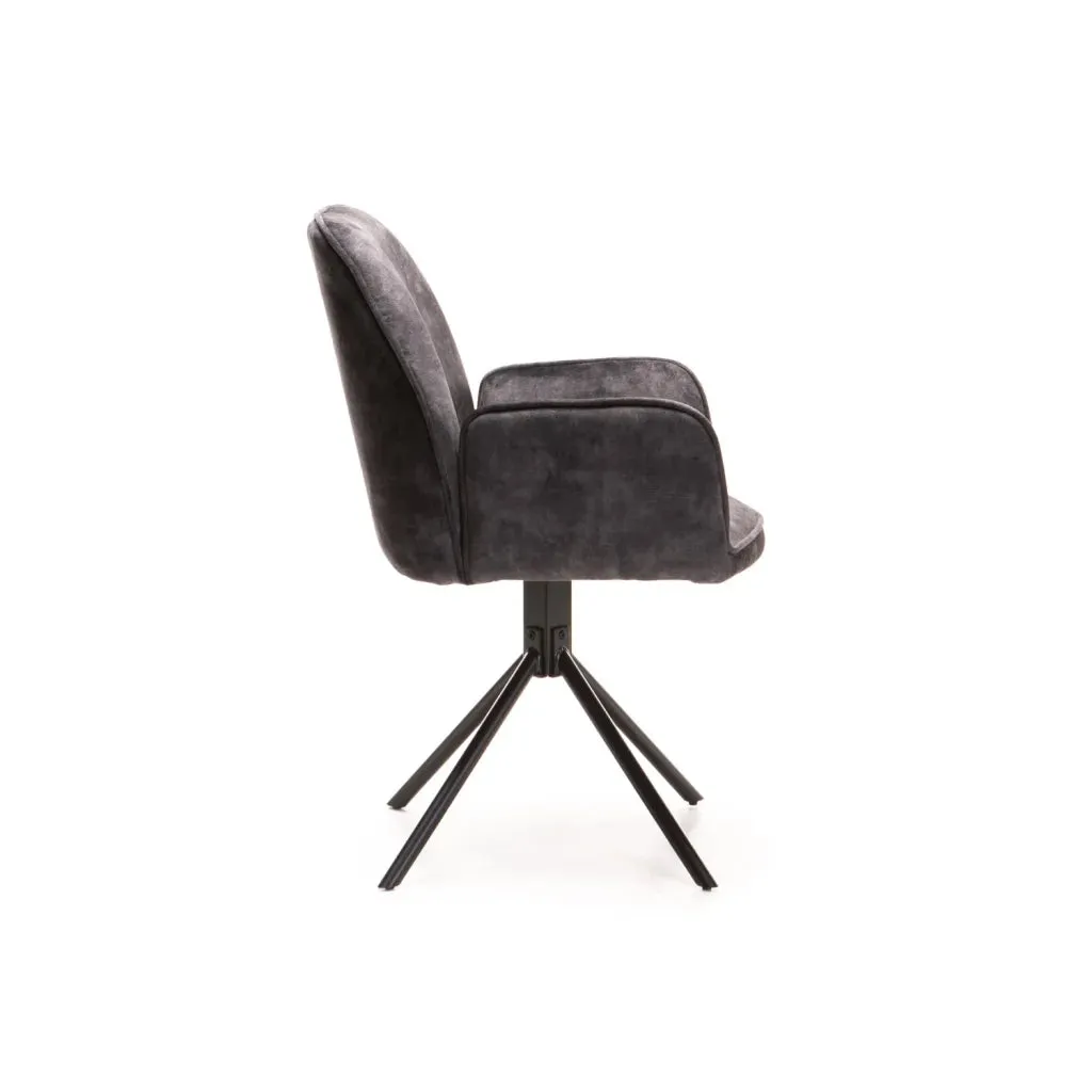 QUINN DELUXE VELVET DINING CHAIR