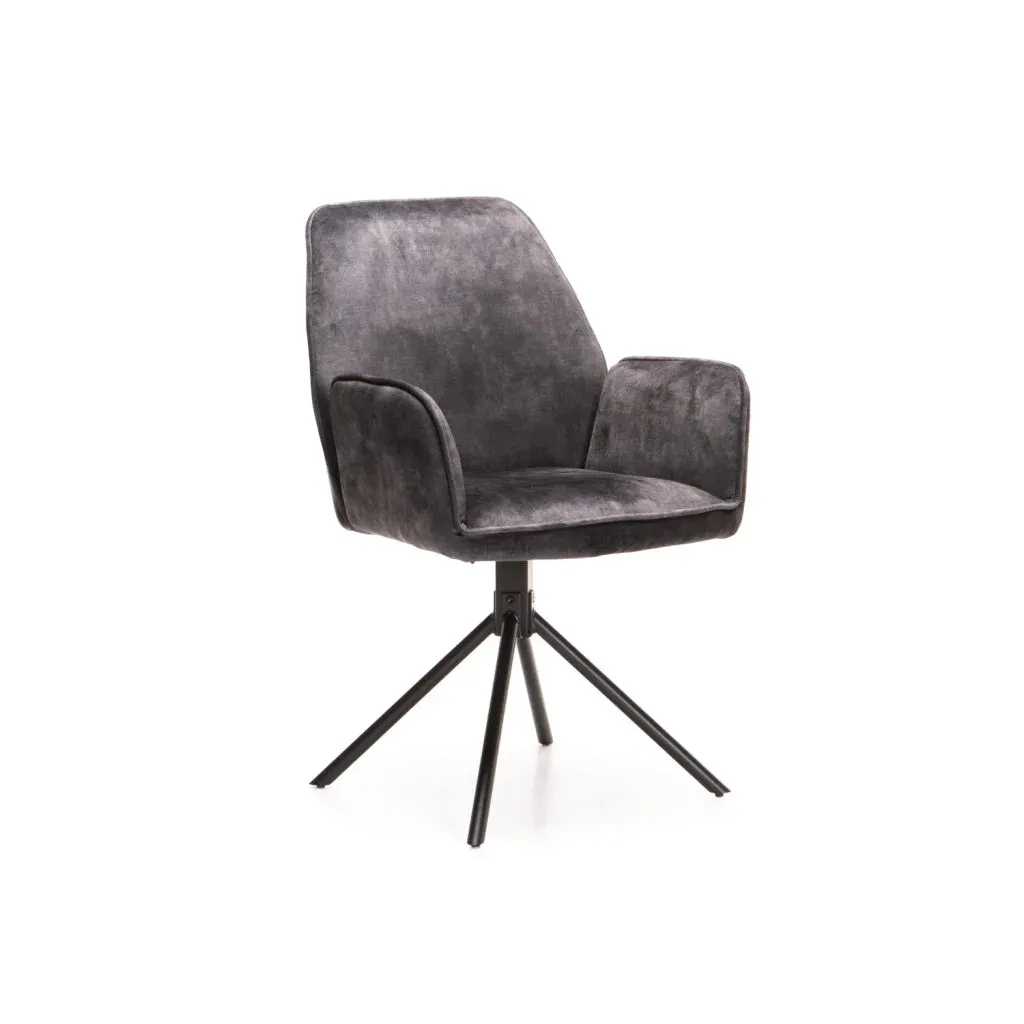 QUINN DELUXE VELVET DINING CHAIR