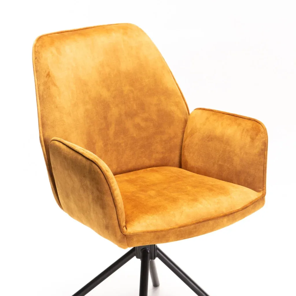 QUINN DELUXE VELVET DINING CHAIR