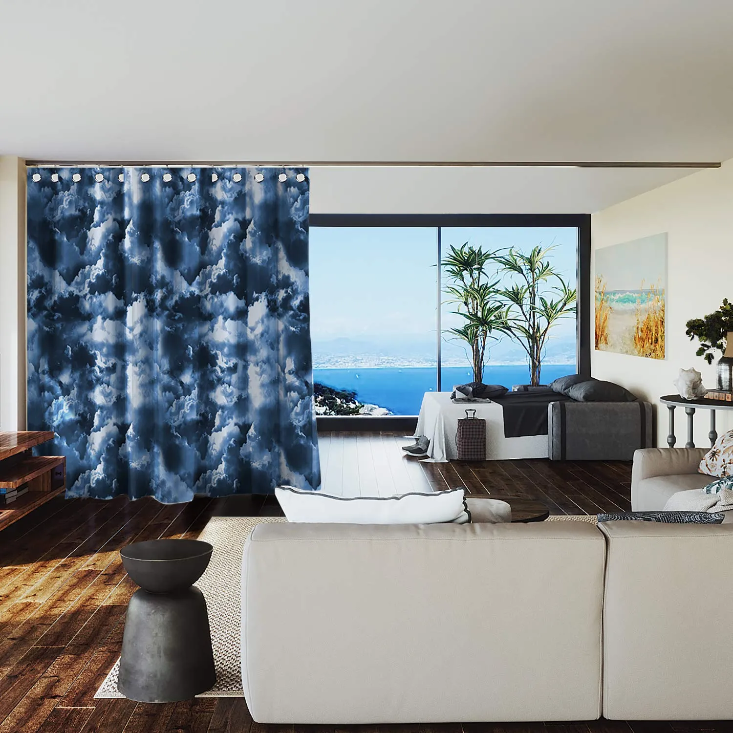 Room/Dividers/Now Premium Room Divider Curtain - Rolling Clouds