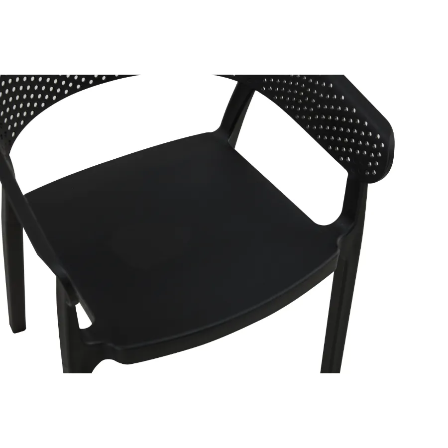 Santacruz Black Outdoor Chair