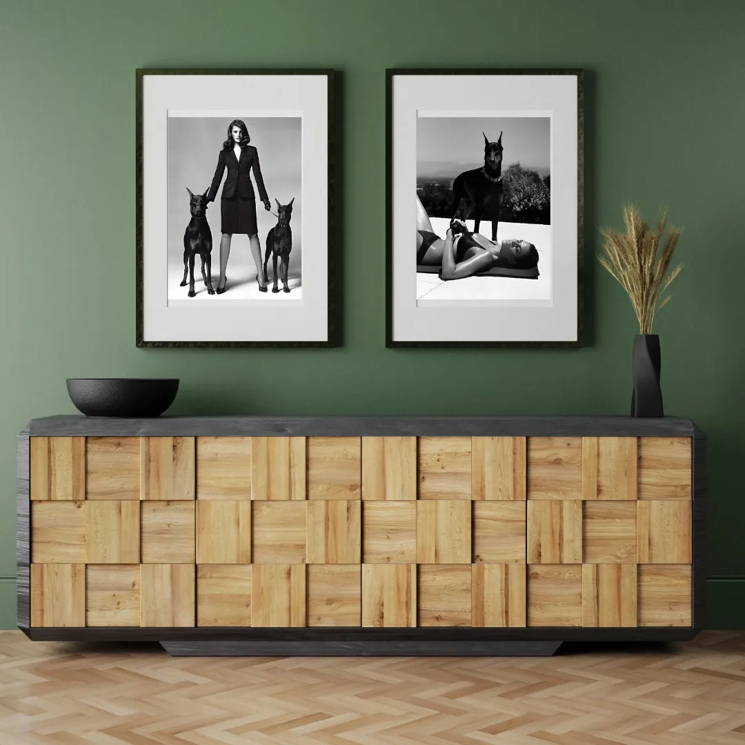 Set Of 2 Doberman Luxury Fashion Posters PRINTABLE WALL ART, Fashion Wall Art, Dog Lover, Designer Wall Art, Glam Decor