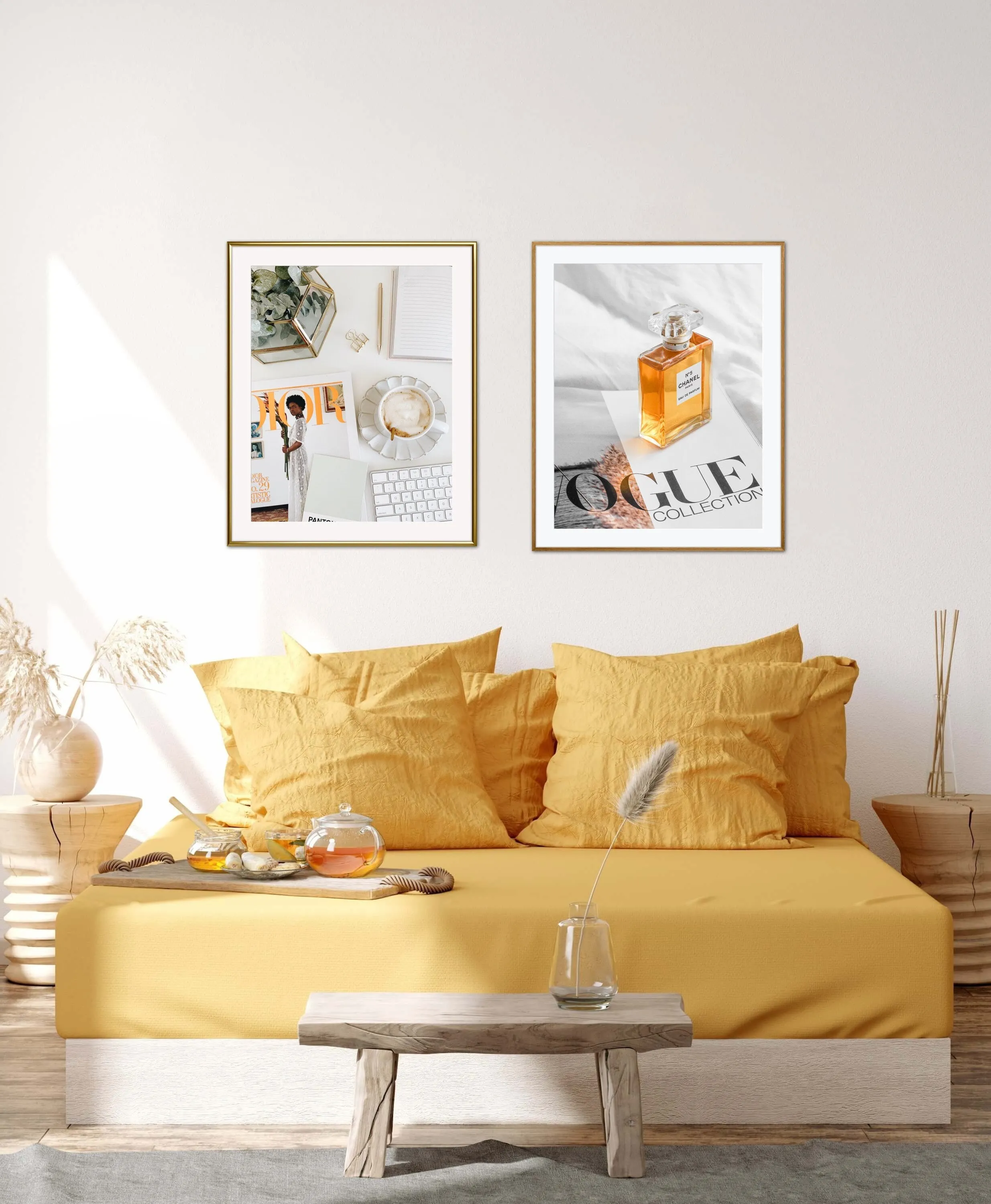 Set Of 3 Orange White Luxury Fashion Posters INSTANT DOWNLOAD Art Prints, Hypebeast, Glam Décor, Luxury Car Perfume Vogue