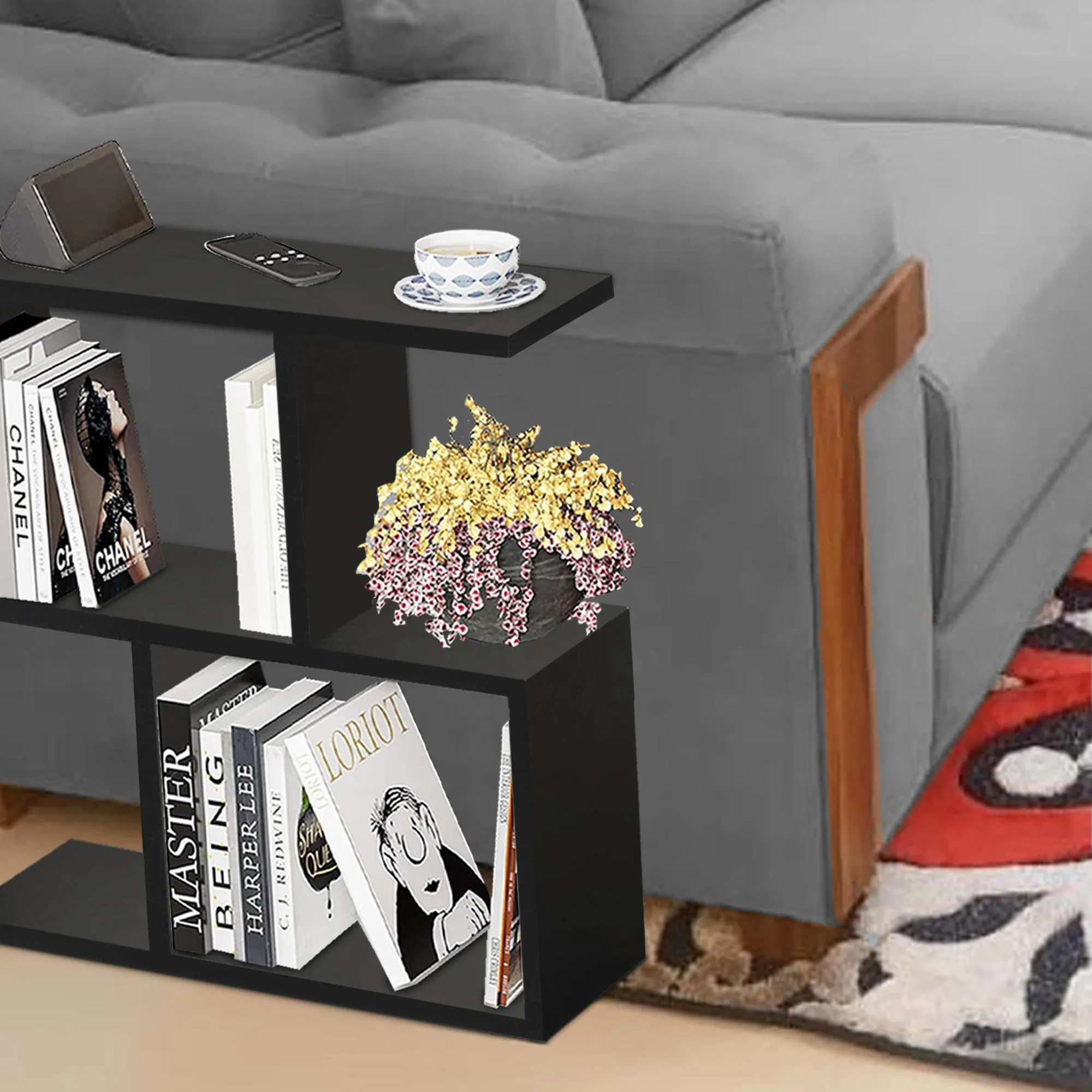 SG Traders 2 Tier, S Shape Sofa Side Table