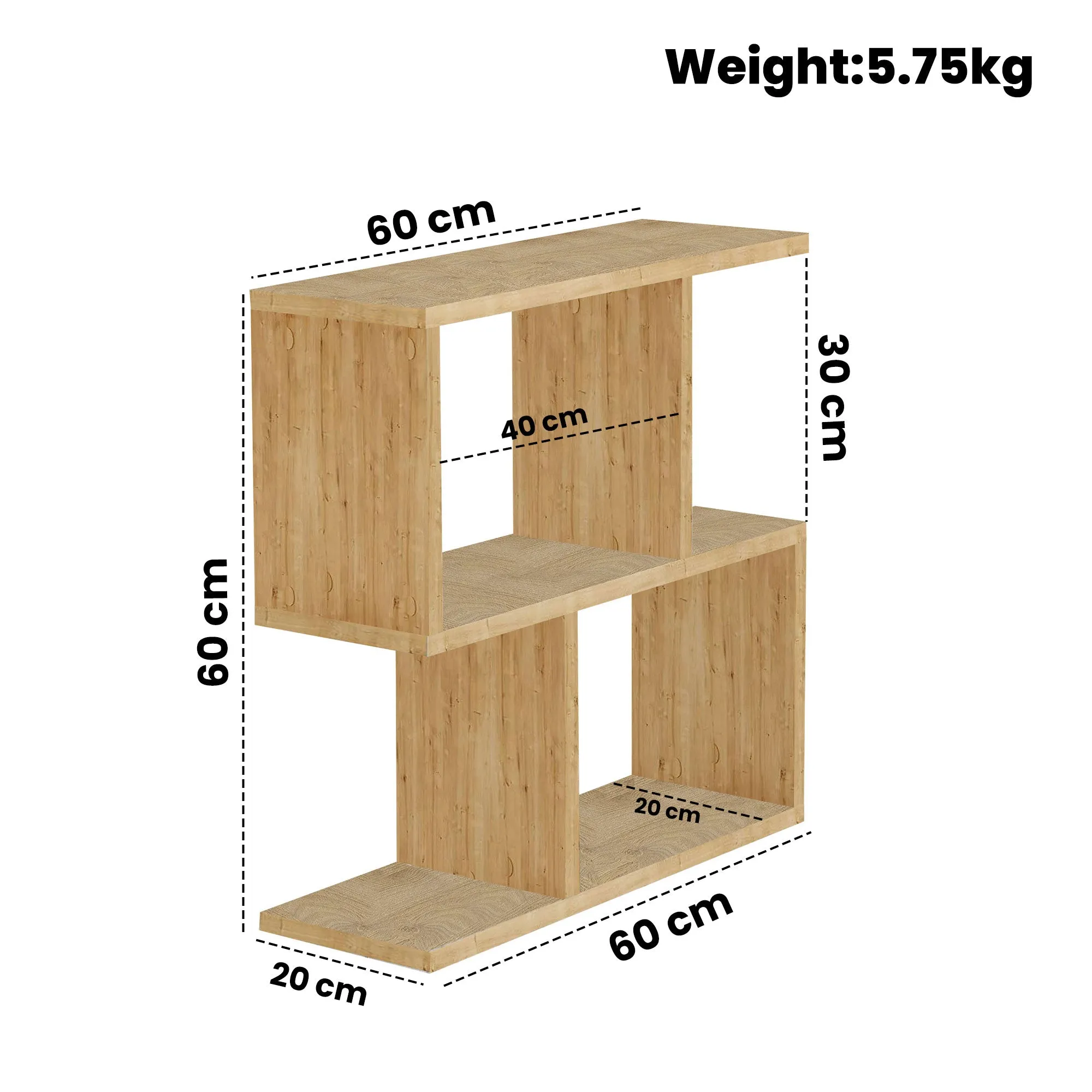 SG Traders 2 Tier, S Shape Sofa Side Table