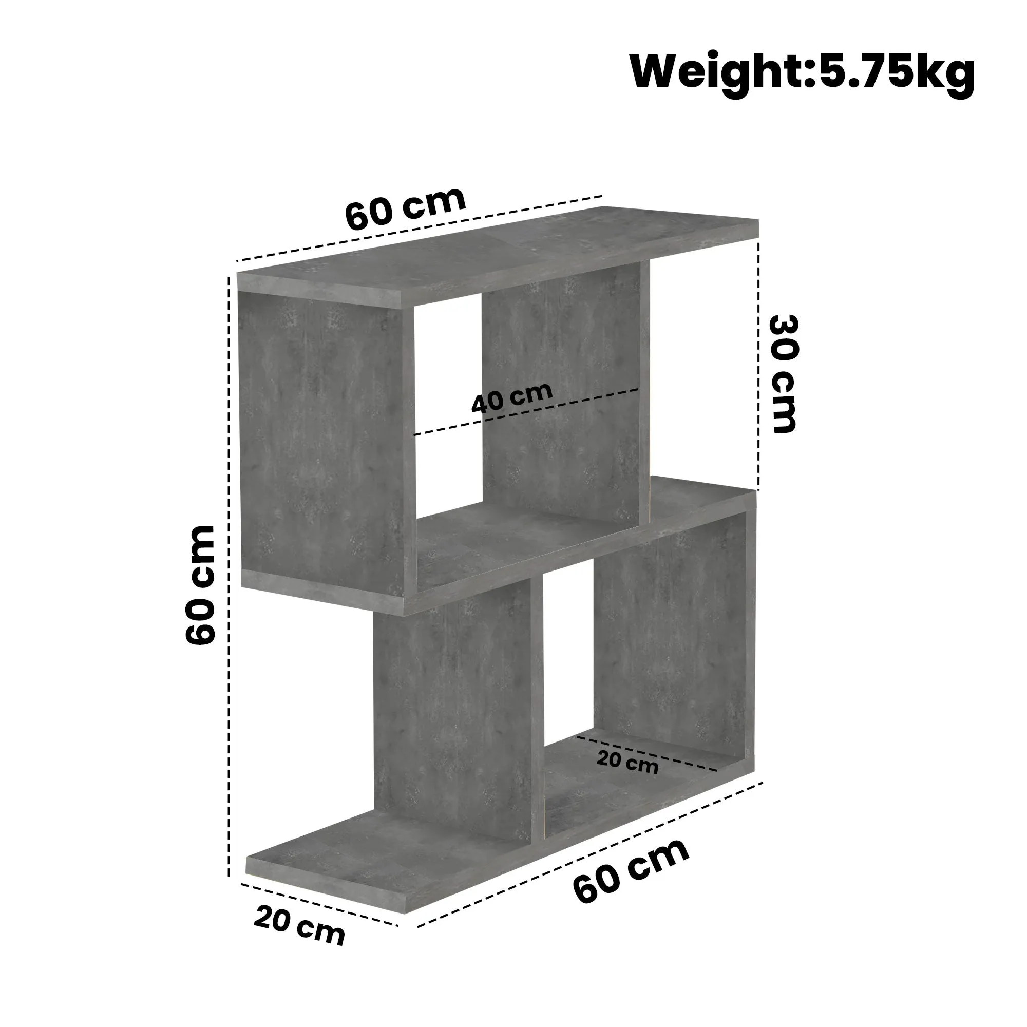 SG Traders 2 Tier, S Shape Sofa Side Table