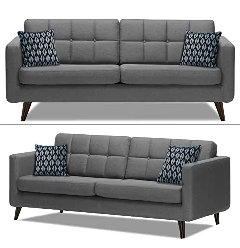 Sofa Architect Chilly 5 Seater 3-1-1 Fabric Sofa Set (Grey Color)