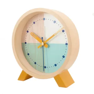 Turquoise Flor Desk Clock