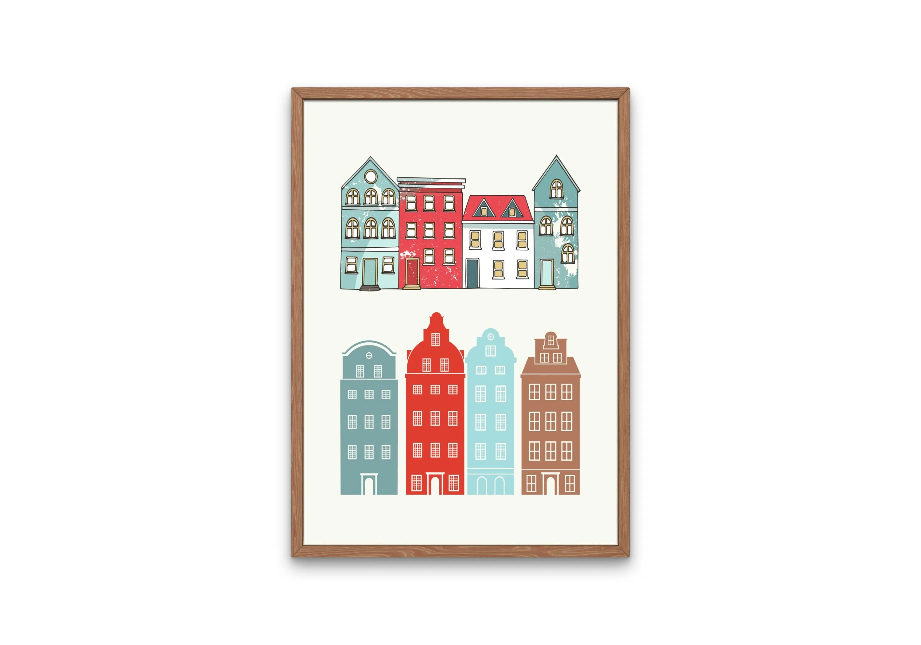 Vintage Amsterdam Poster INSTANT DOWNLOAD Art Print, City Living Wall Art, Travel Art Print, Famous Places, Retro Travel Posters, Dutch