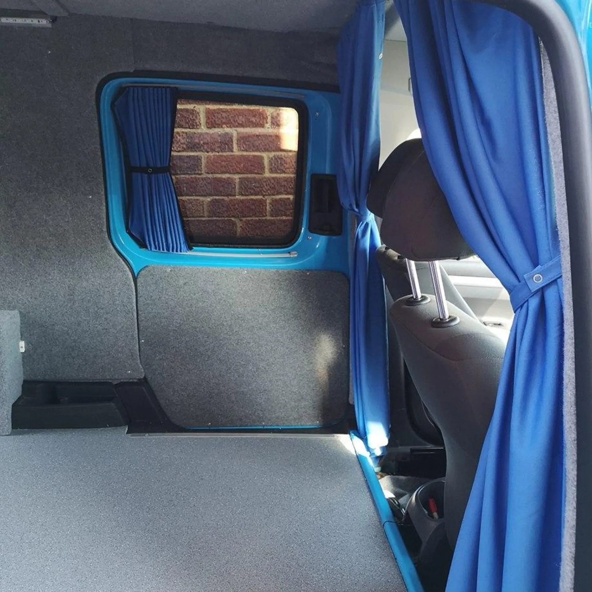 VW Caddy Premium 1 x Side Sliding Door Window Curtains Van-X