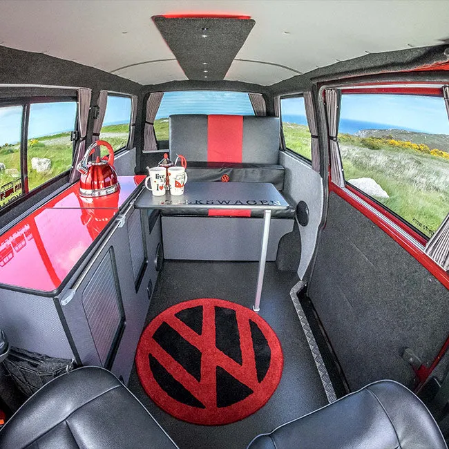 VW campervan T6.1 Transporter Premium black out 1 x Side Window Curtains with rails Van-X