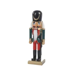 Wooden Nutcracker Soldier - Green